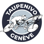Image du logo de l'association taupe nivo à Genève, qui propose des sorties et excursions en tandem, pour des personnes aveugles et malvoyantes.